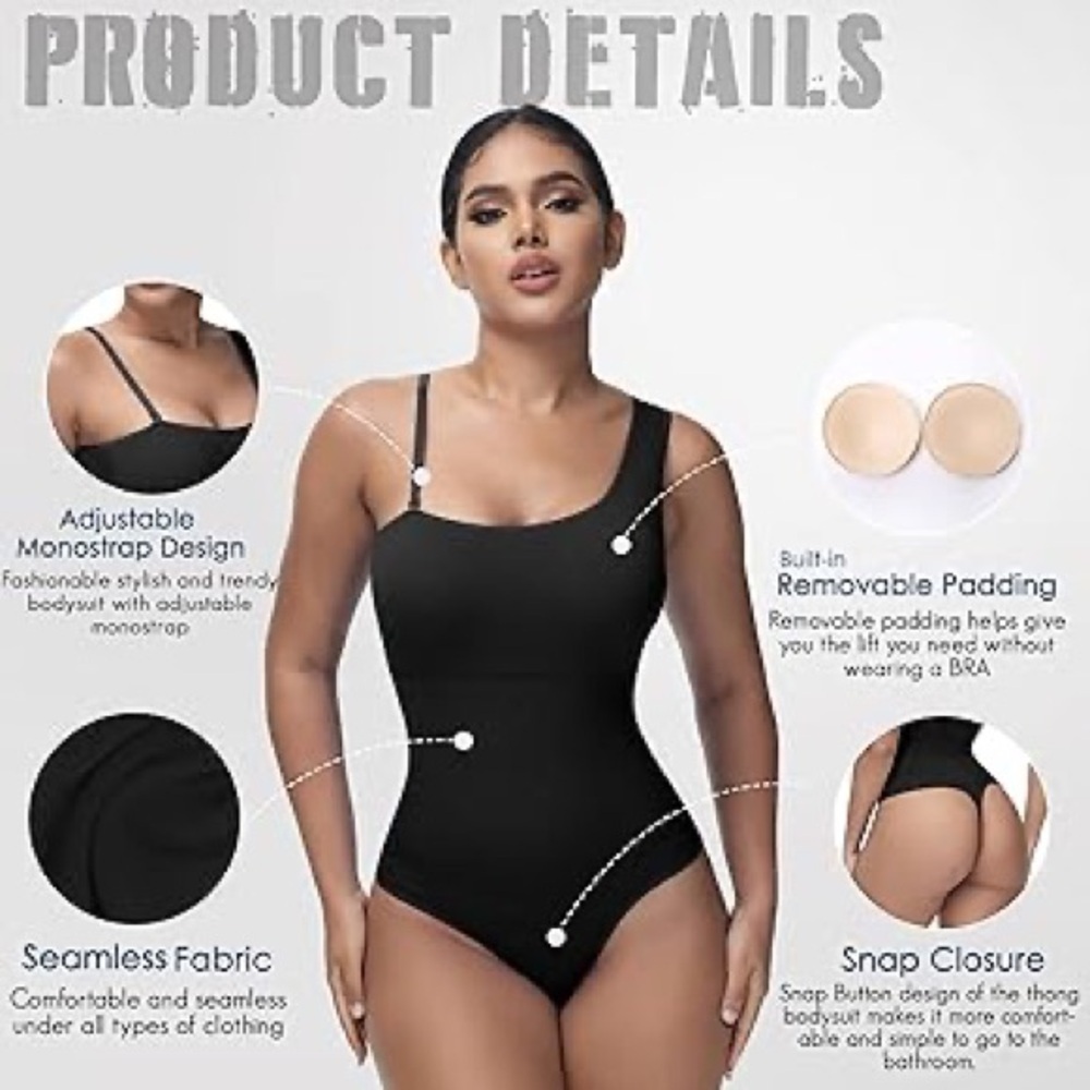 Elegant Women's Bodysuit in Rich Brown - Picture 3 of 3